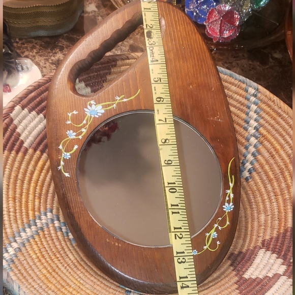 Vintage Wooden Mirror - Picture 9 of 10